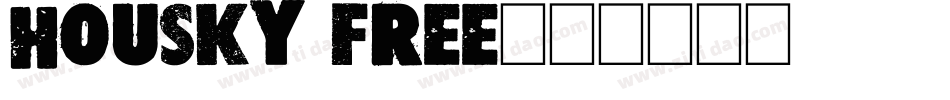 Housky free字体转换